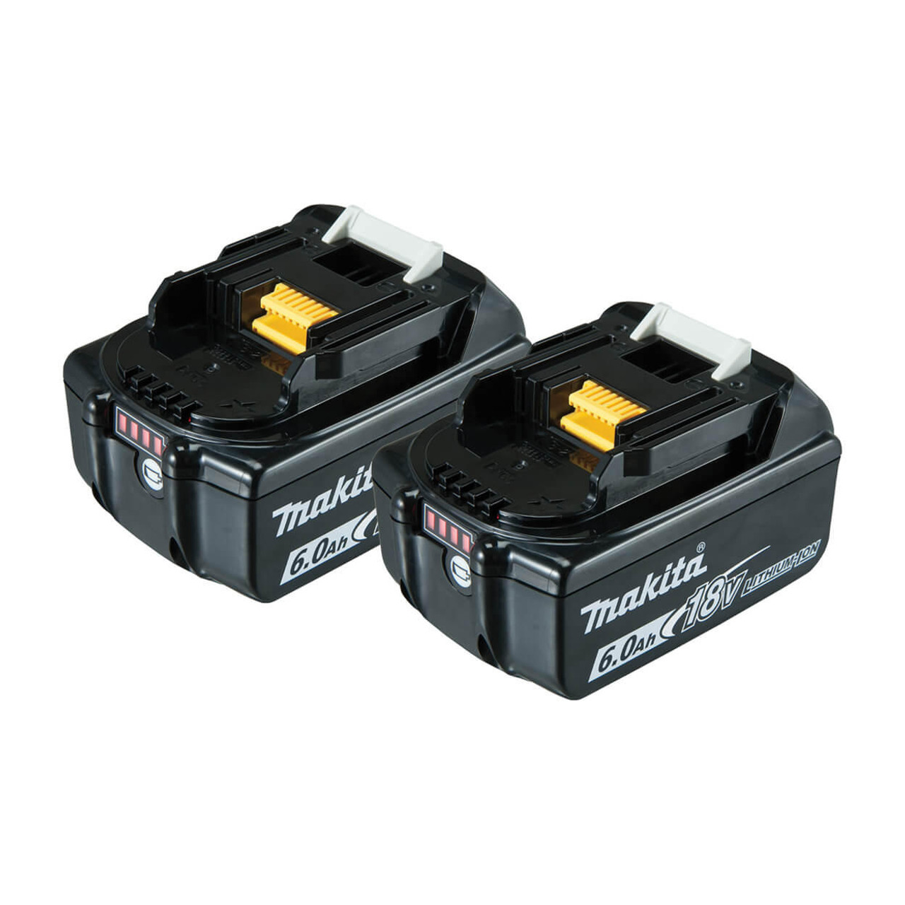  Makita 18V 6.0Ah Lithium-Ion Battery Twin Pack 198490-0 