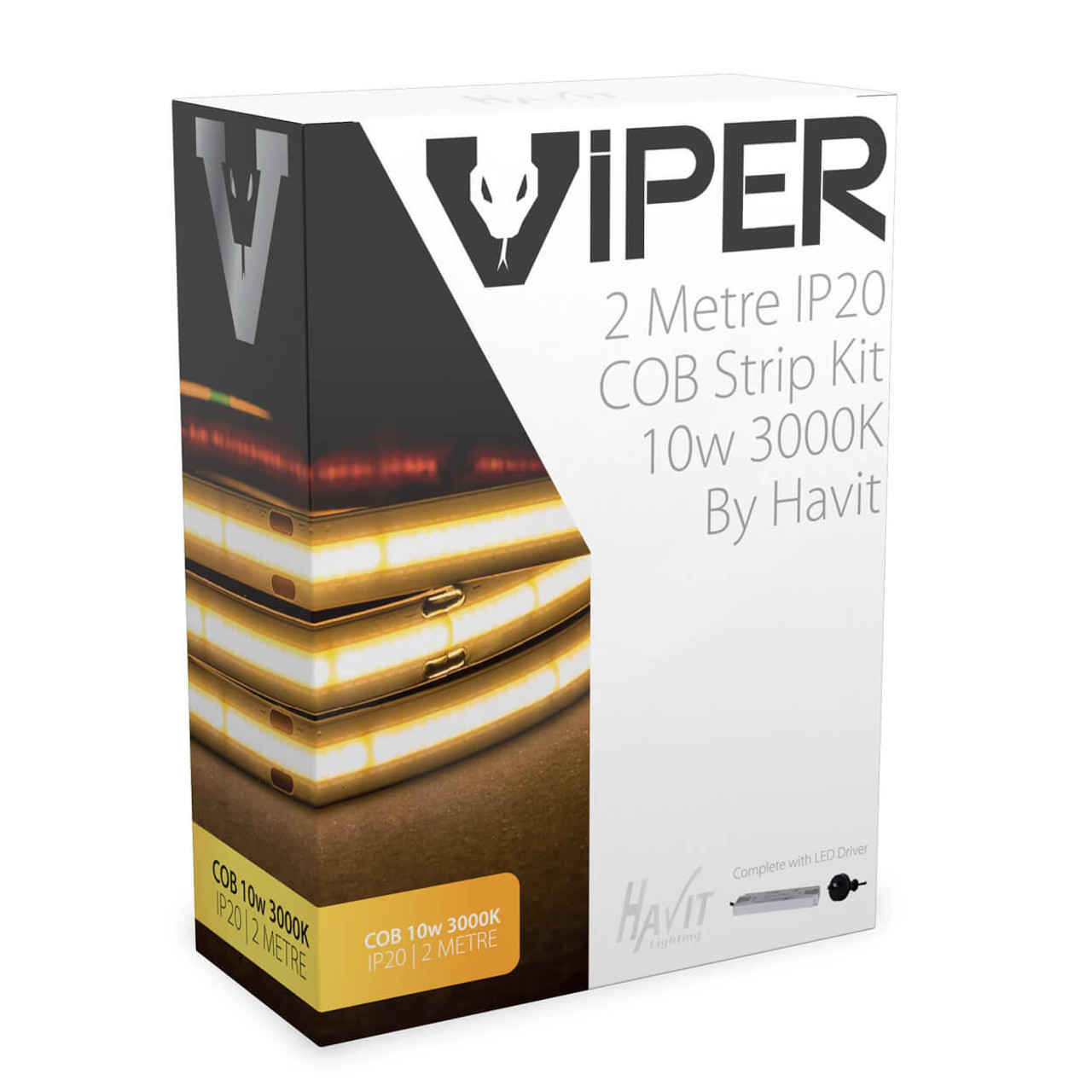 Havit Lighting Havit COB VIPER 10W 2m LED Strip Kit 3000k VPR9763IP20-512-2M 