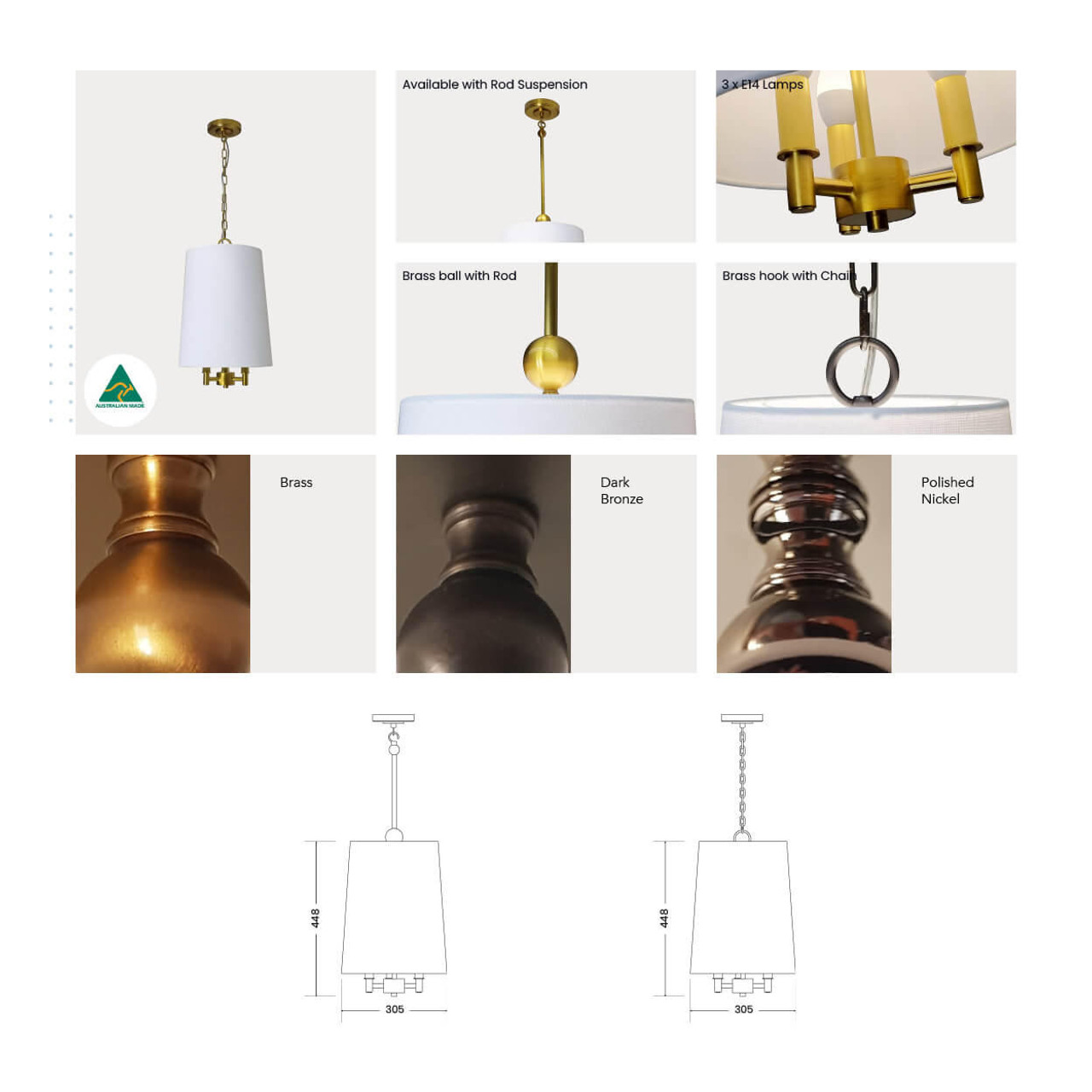 Contessa Lighting Contessa Nolita Classic Pendant 