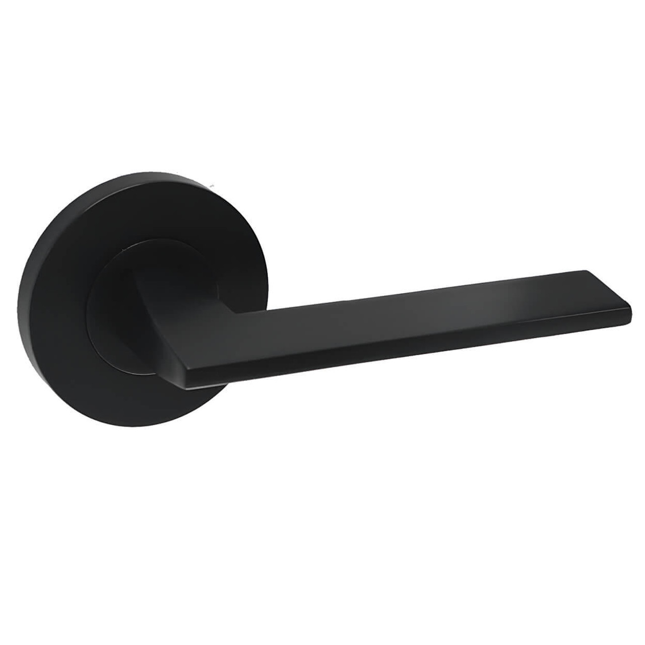 The Builders Choice BC 63mm Lever Integrated Passage/Privacy Matt Black 