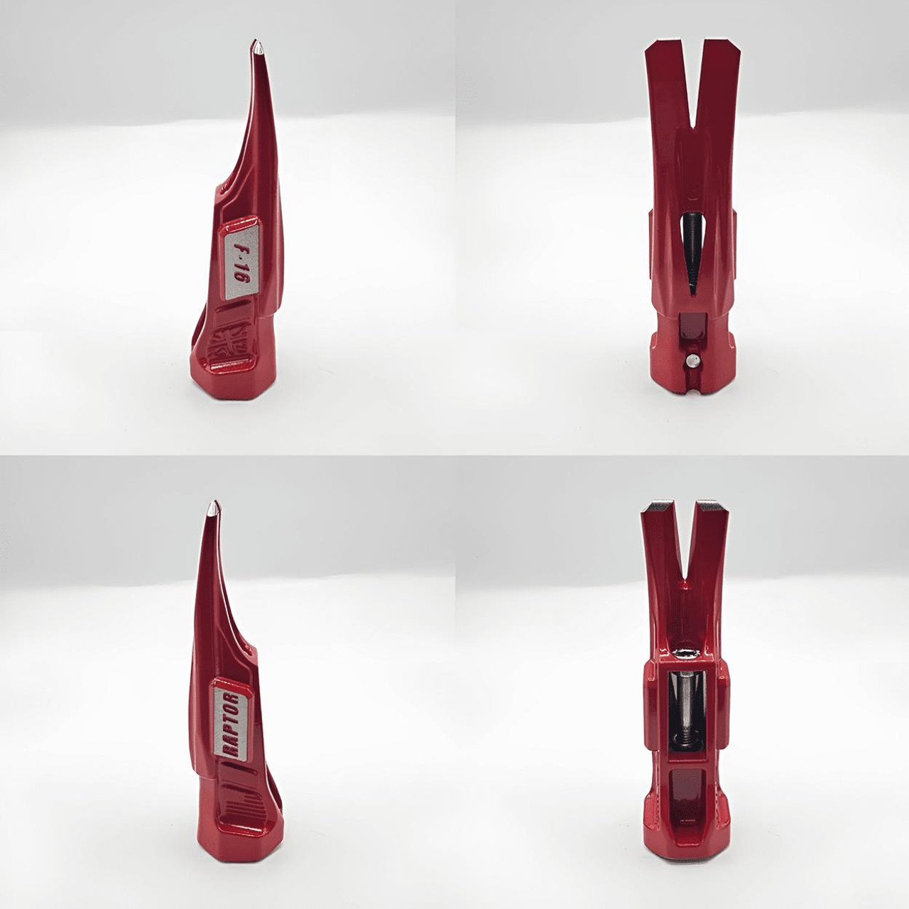 Kinetic Customs Kinetic Raptor Head F-16 Smooth Face Red 