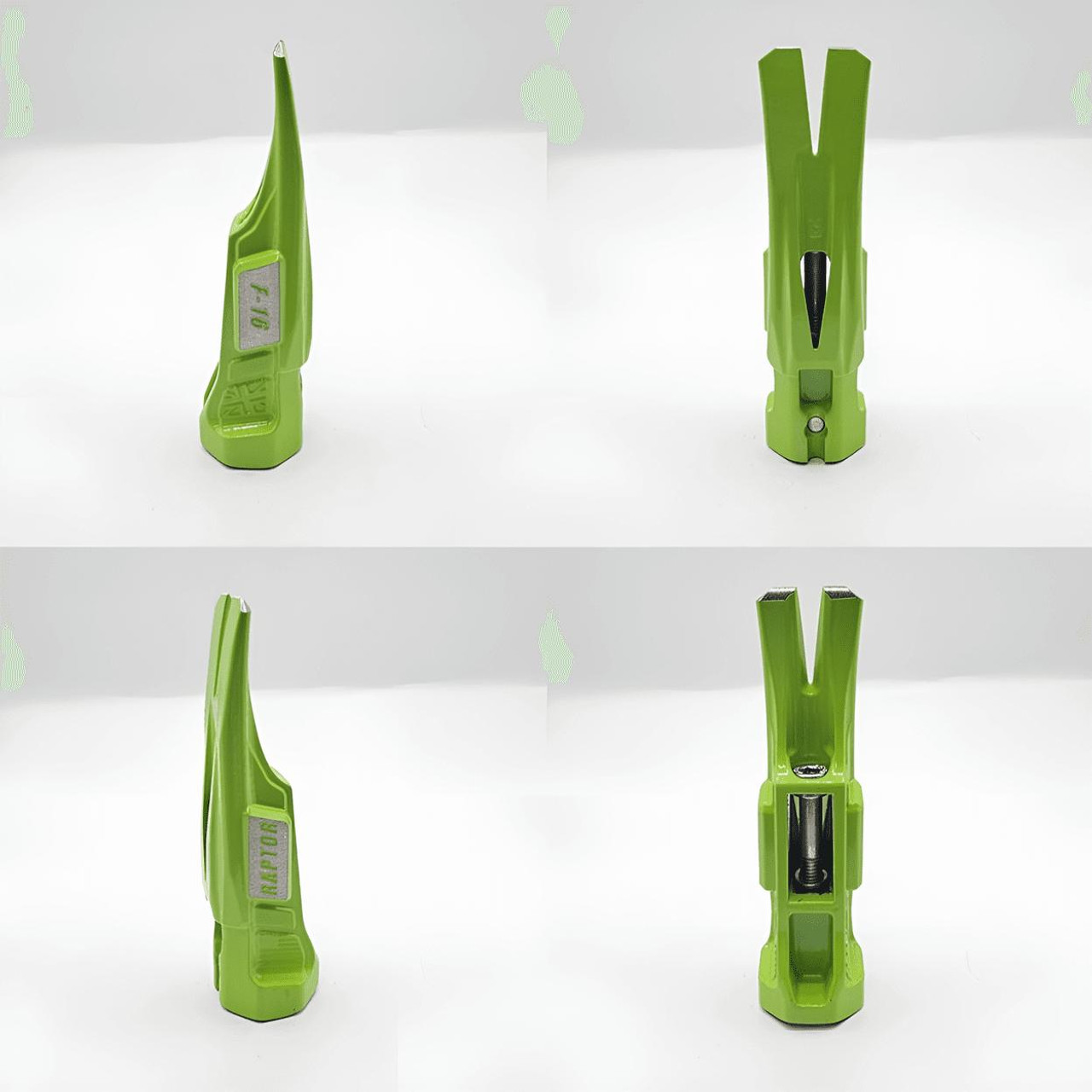 Kinetic Customs Kinetic Raptor Head F-16 Smooth Face Green 