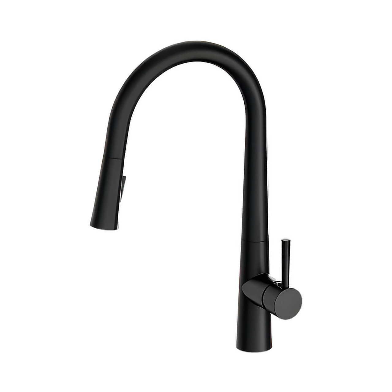  Enhance Nobel Plus Pull Down Sink Mixer Pin Lever Matt Black 