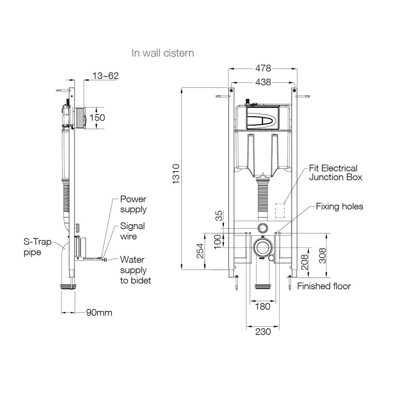  Kohler Veil Intelligent Wall Faced Toilet Suite 