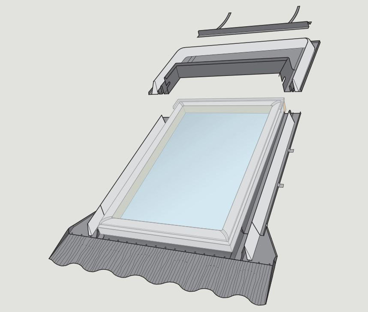 Velux Skylights Fixed Flashing Kit VELUX FLASHING EDW C04