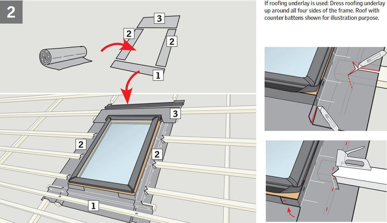 Velux Skylights Fixed Flashing Kit VELUX FLASHING EDW C04