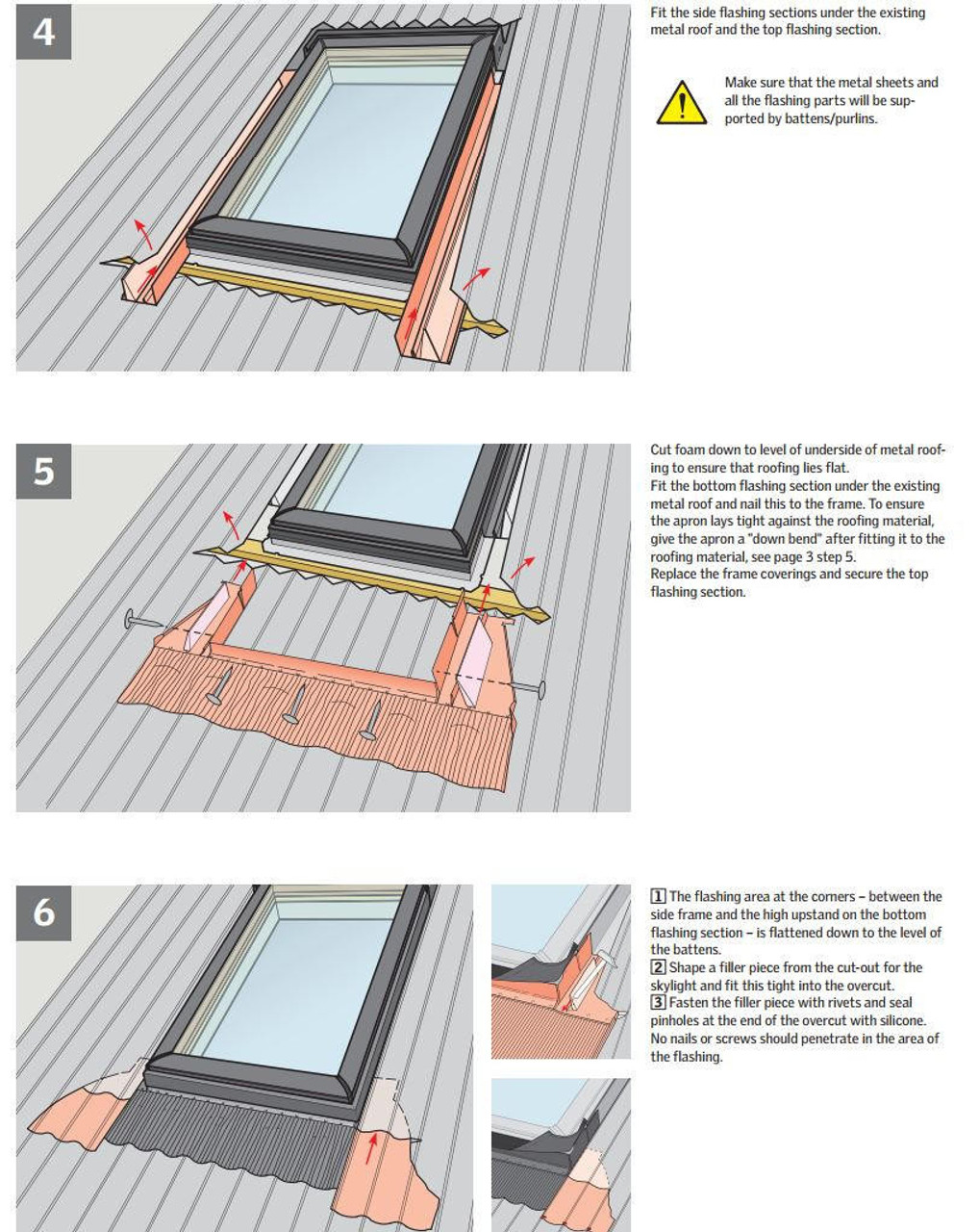 Velux Skylights Fixed Flashing Kit VELUX FLASHING EDW C08