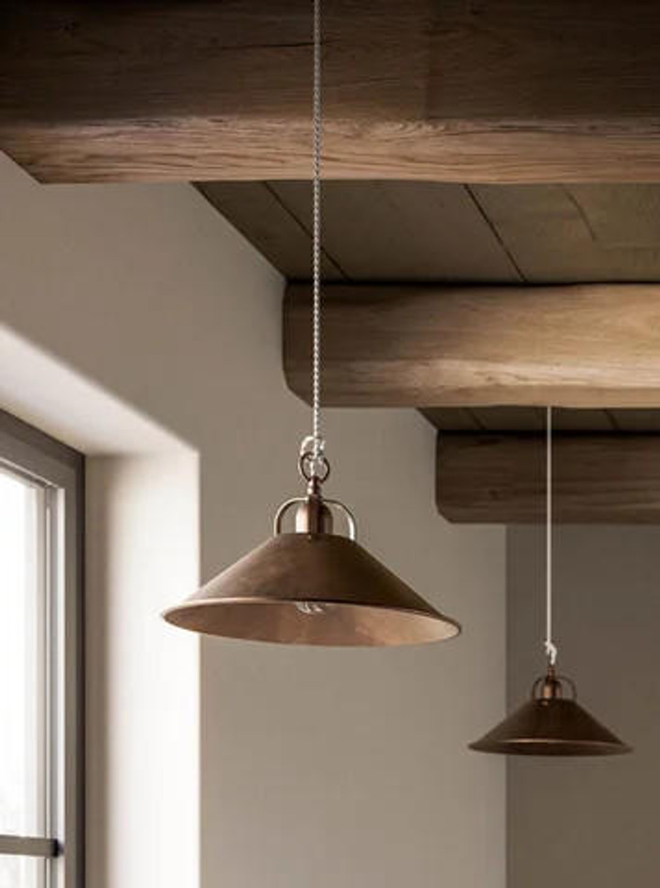  IL Fanale Cascina IL204.08.OO Aged Brass Pendant   