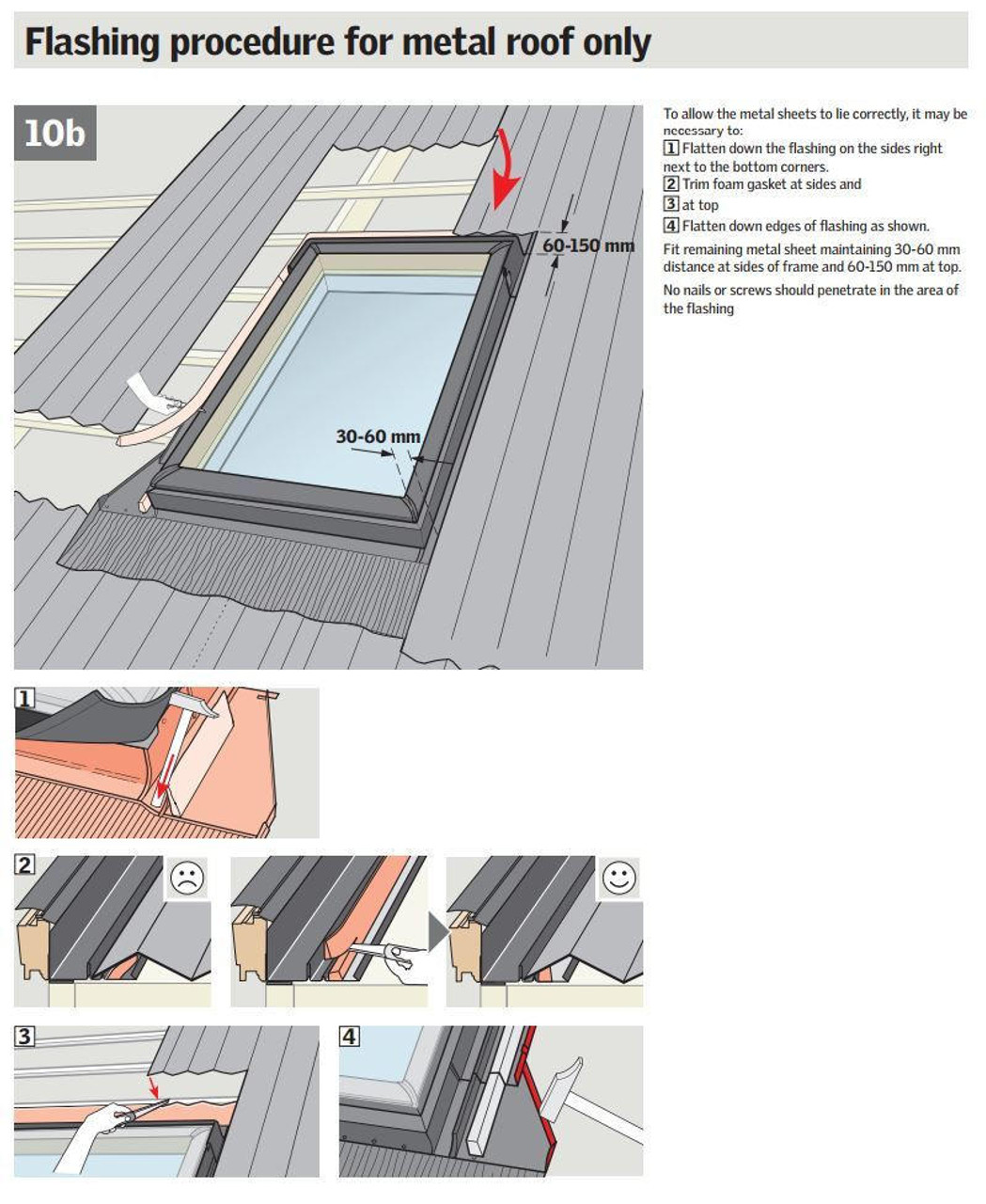 Velux Skylights Fixed Flashing Kit VELUX FLASHING EDW M08