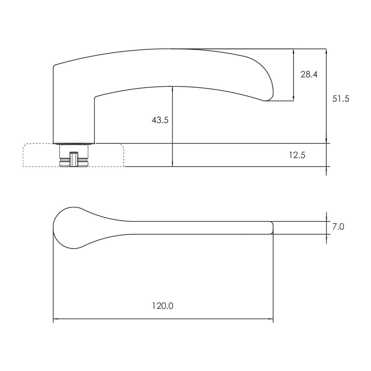  Lockwood Velocity Series Saltbush Lever Door Handle - Premium Display Pack 