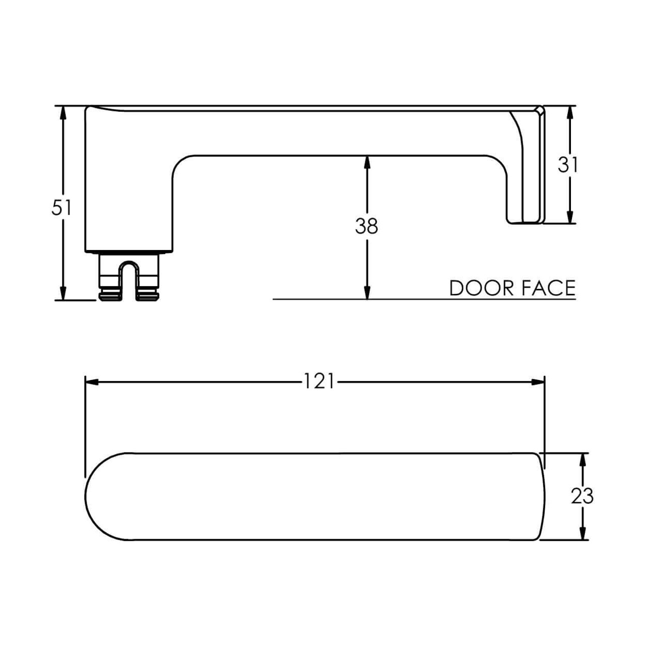  Lockwood Velocity Series Dianella Lever Door Handle AS1428.1 Compliant - Trade Pack 
