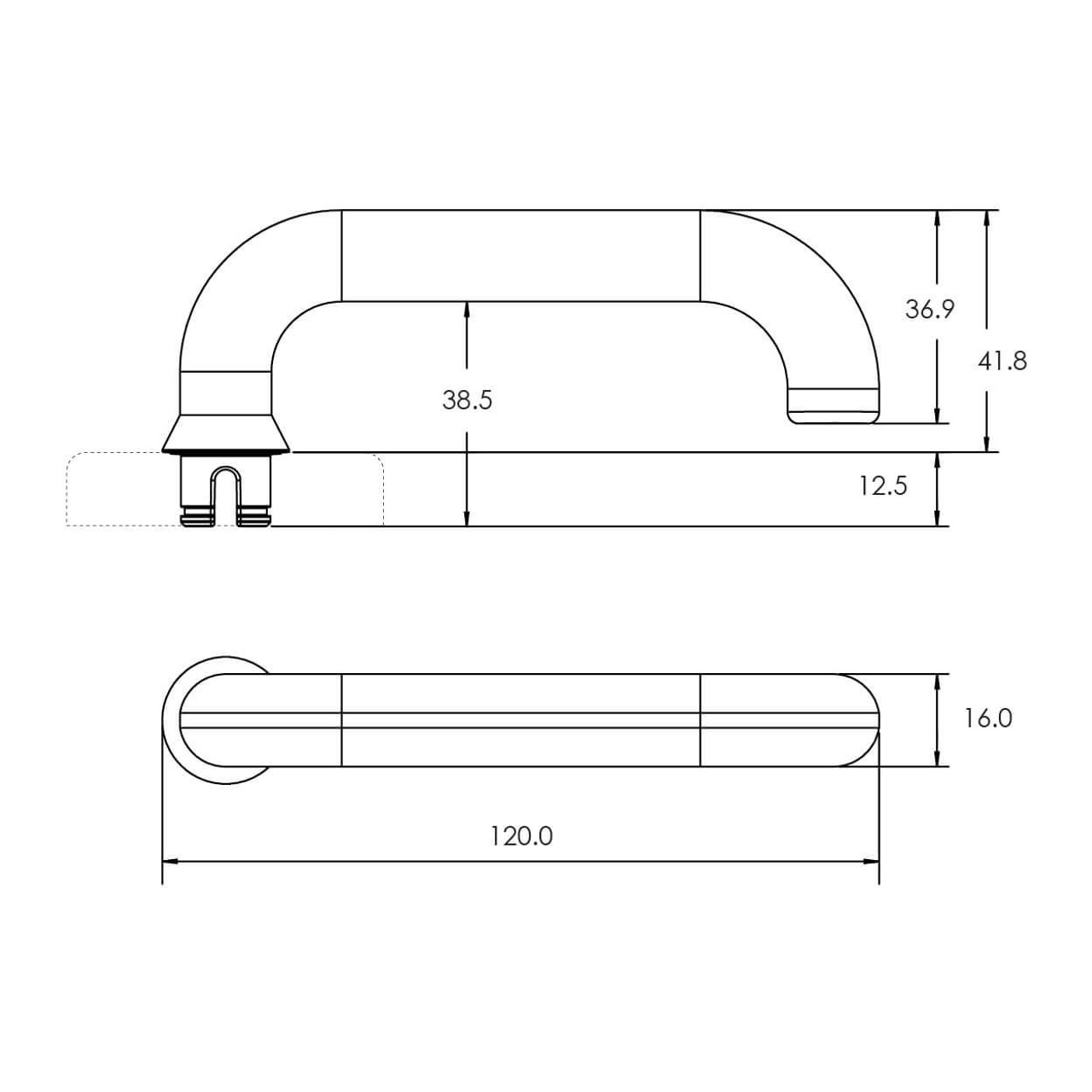  Lockwood Velocity Series 55mm Gidgee Lever Door Handle AS1428.1 Compliant - Trade Pack 