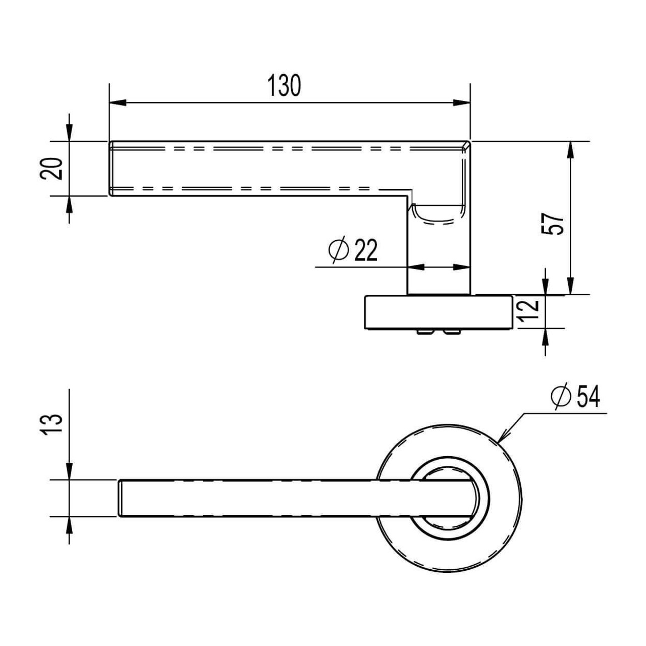  Lockwood Vivid Collection Modern Lever 4 Internal Door Leversets 