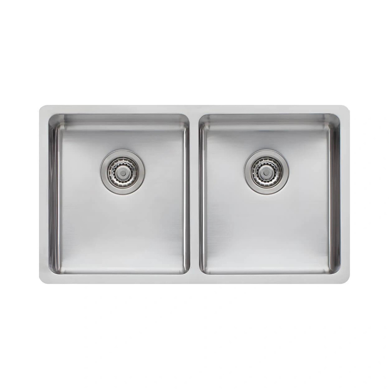  Oliveri Sonetto Double Bowl Universal Sink - Brushed Stainless Steel 