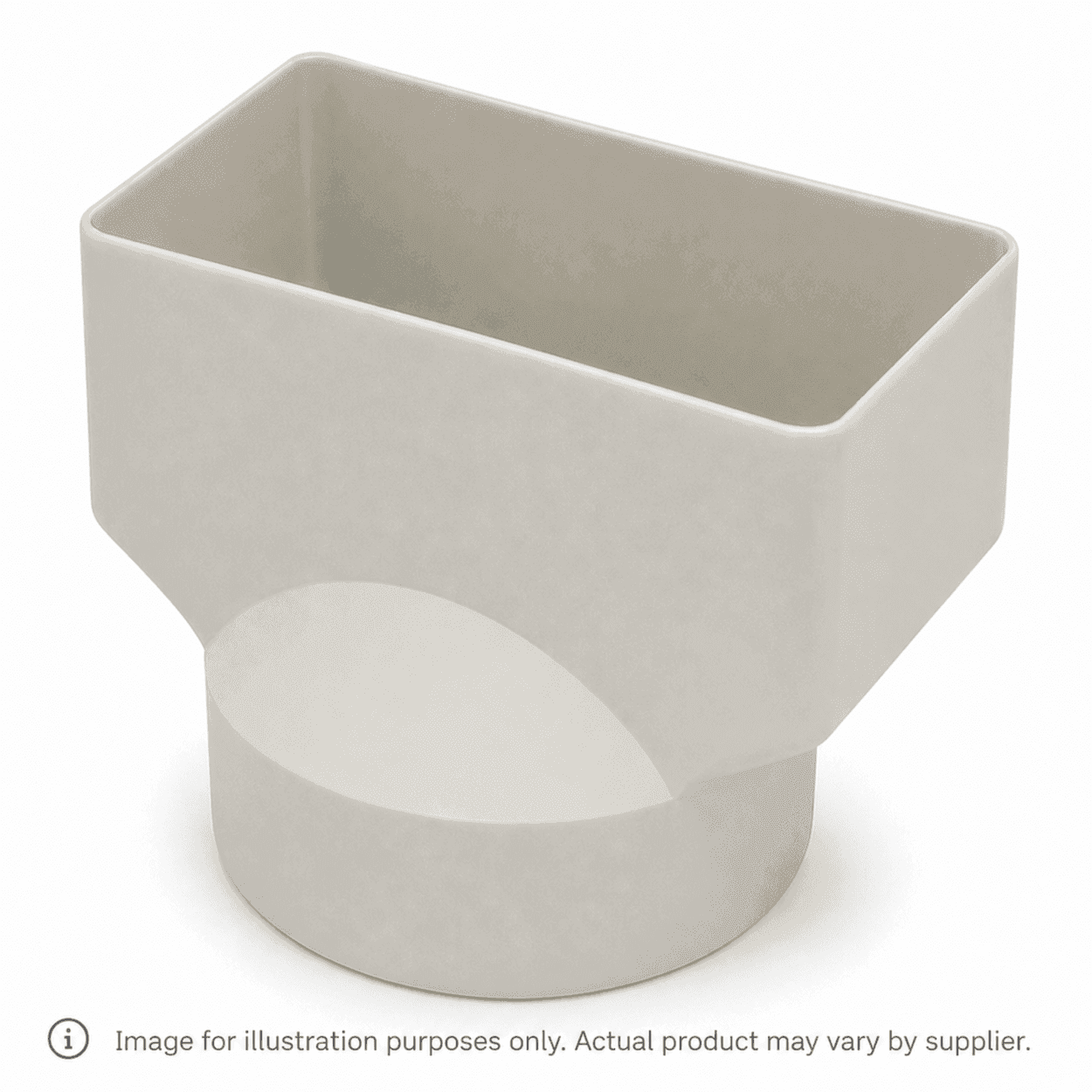  100 x 50 x 90mm PVC Downpipe Adaptor 