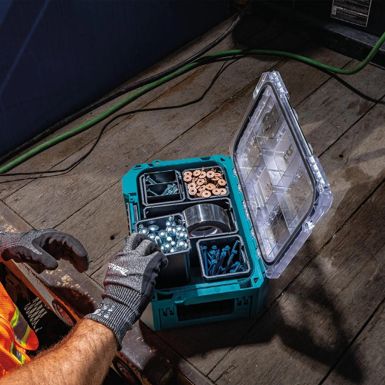  Makita MAKTRAK™ Deep Compact Organiser T-90065 - Rugged Storage for Small Tools & Parts 