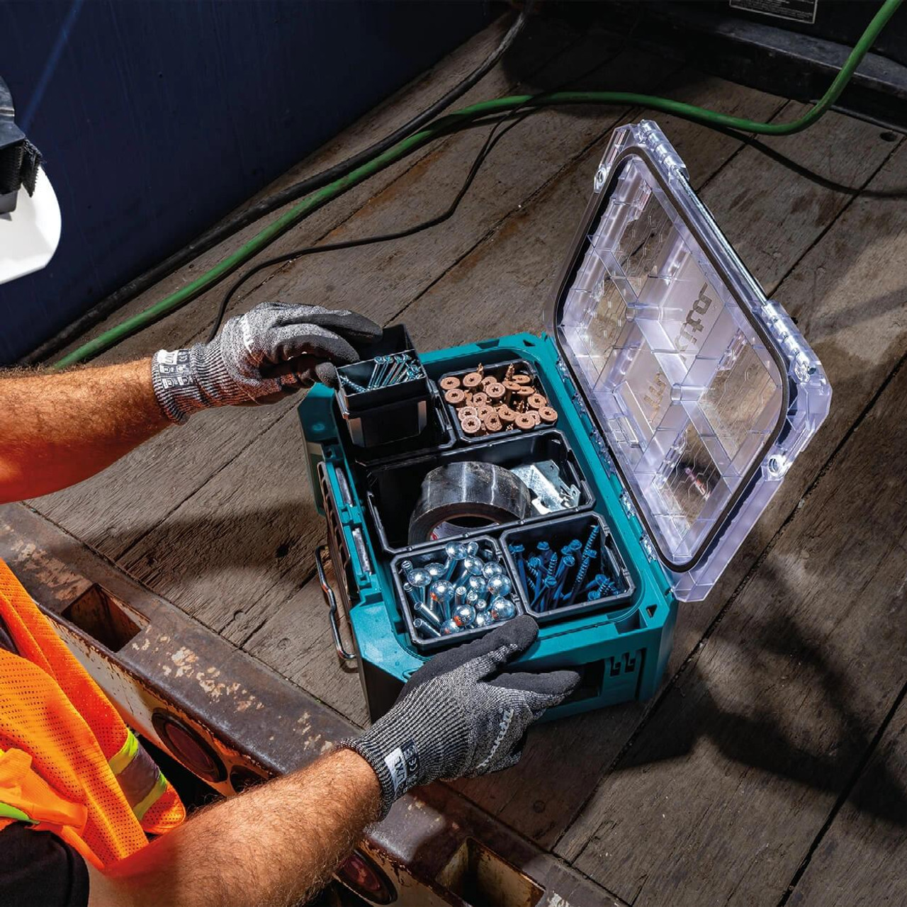  Makita MAKTRAK™ Deep Compact Organiser T-90065 - Rugged Storage for Small Tools & Parts 
