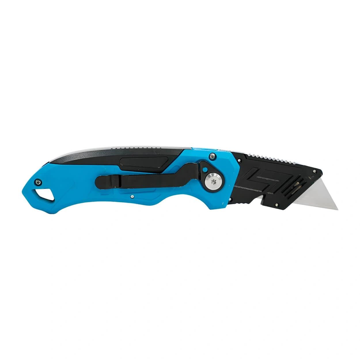 OX Tools OX Pro Heavy Duty Fixed Blade Folding Knife - With Blade Storage & Quick Fold Action 