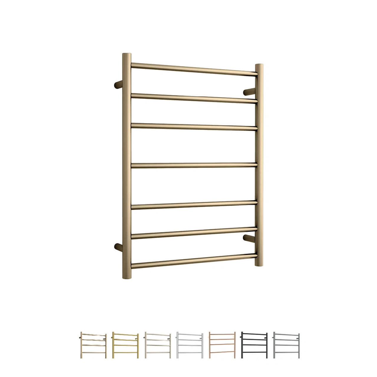 thermorail round 240volt ladder heated towel rail