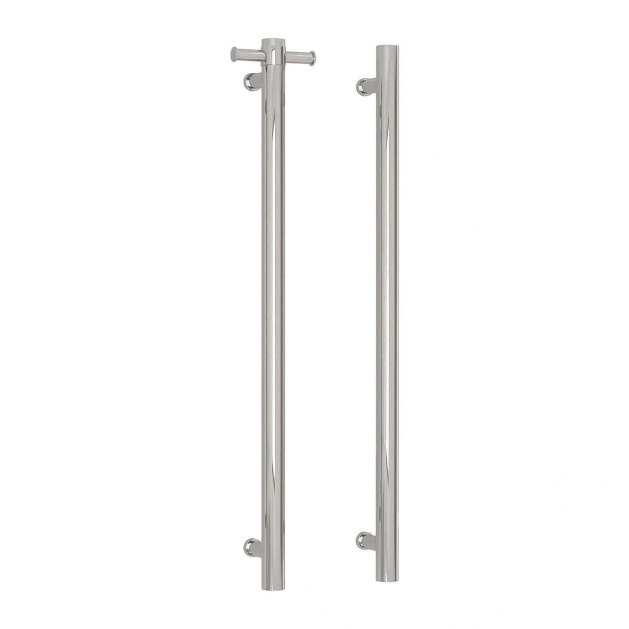 Thermorail Round 12V Vertical Single Heated Towel Rail   Thermorail Round 12V Vertical Single Heated Towel Rail