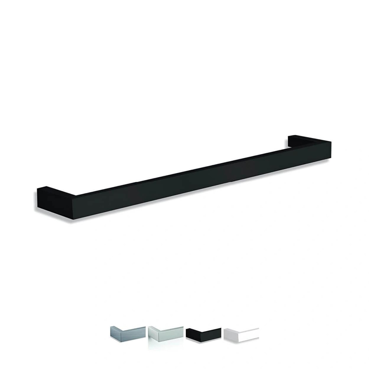  Thermorail 12V Square Single Bar Heated Towel Rail 