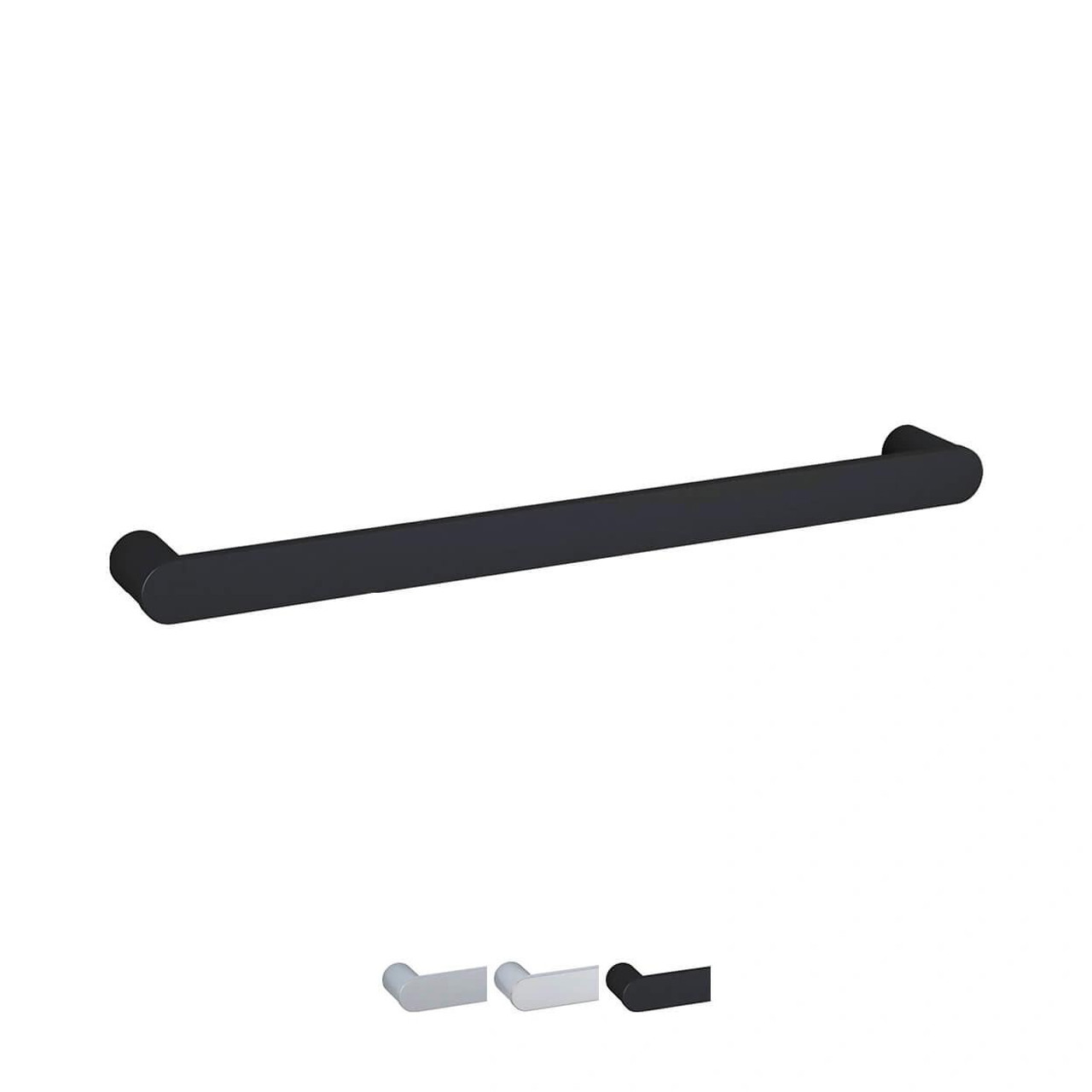  Thermorail Heated Towel Rail - Flat Pill Single Bar 632mm 