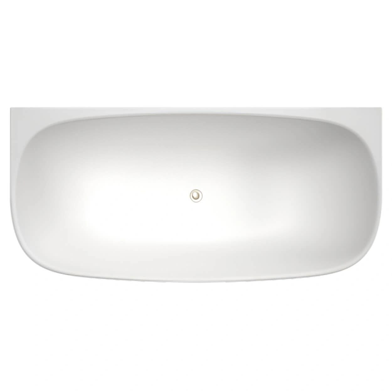  Caroma Contura II 1700mm Back to Wall Freestanding Bath Matte White 