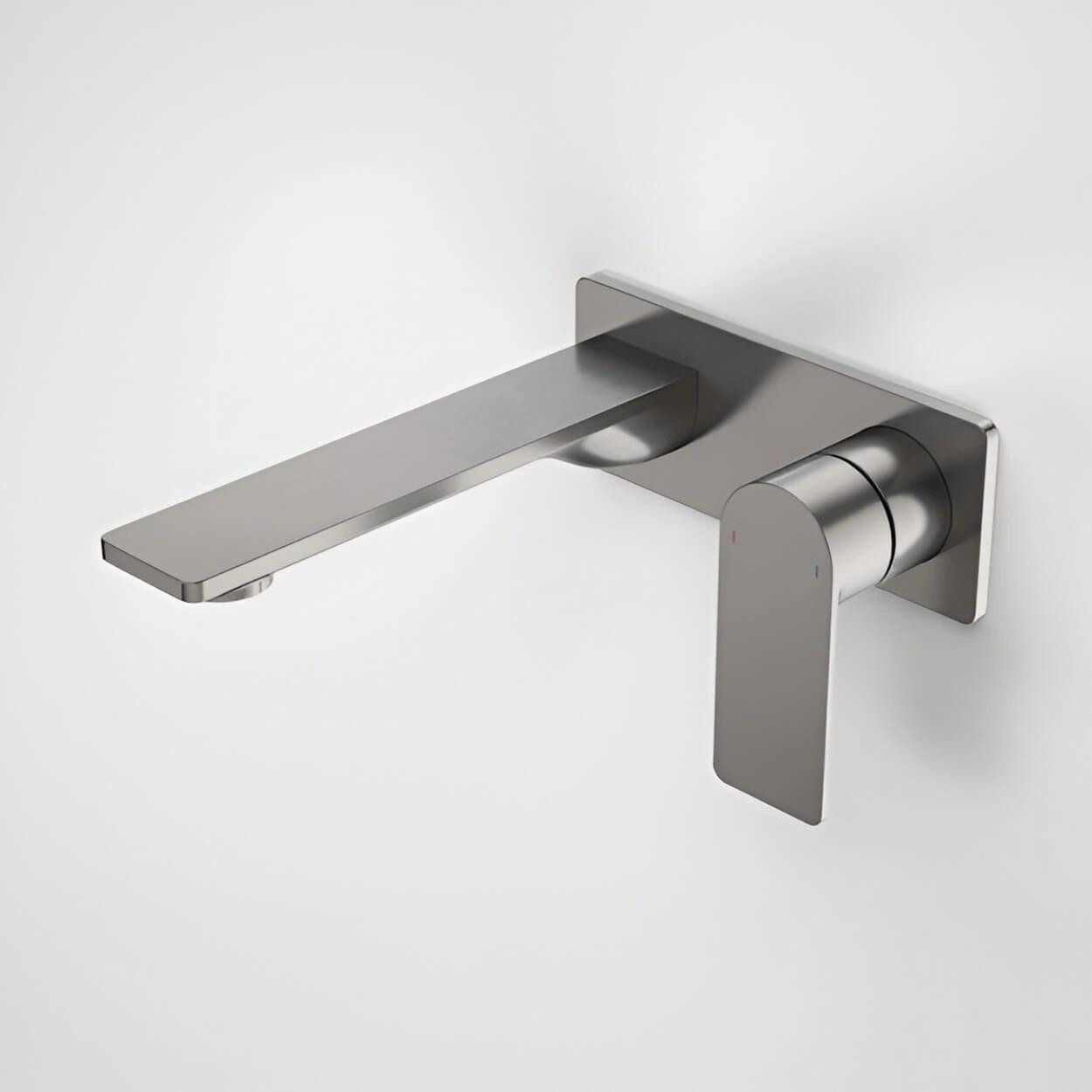  Caroma Urbane II Wall Basin/Bath Mixer 180mm Rectangular Plate Sales Kit LF 