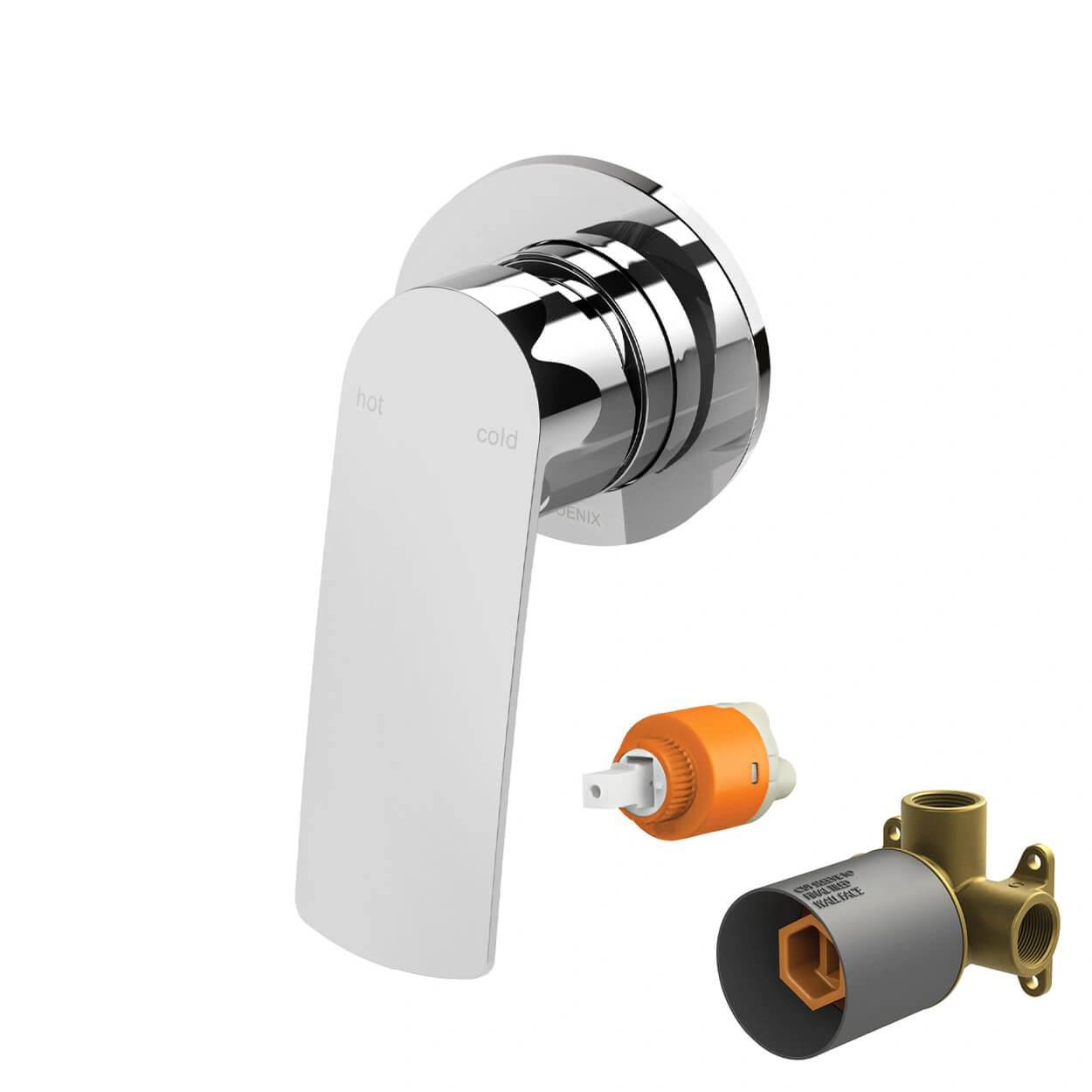 Parisi Phoenix Mekko Lead Free Shower Mixer Round Plate Set 