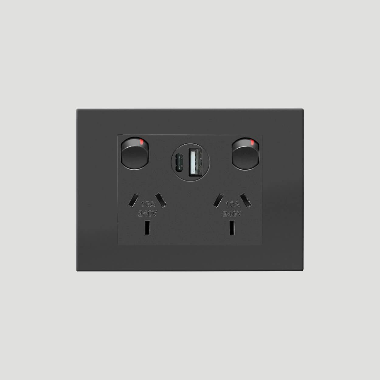  HPM Vivo Double Power Point with Type A+C 15W USB Charger 