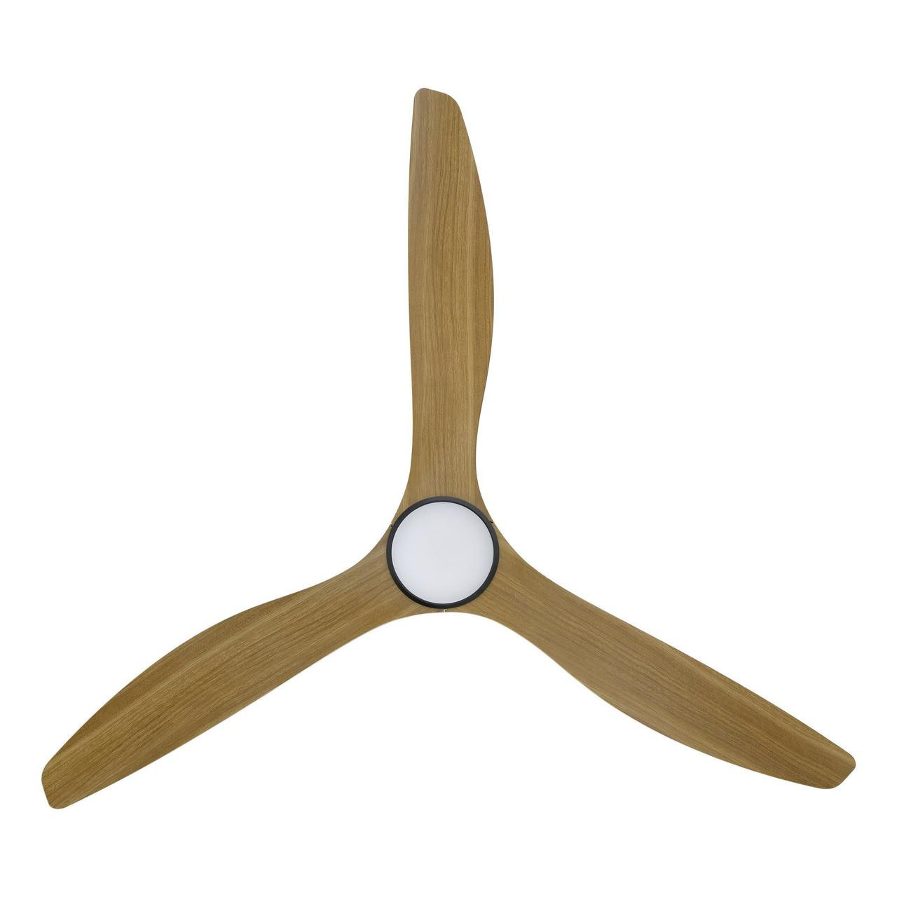 Eglo Surf 72" Ceiling Fan Black and Burmese Teak with Light 20789517 