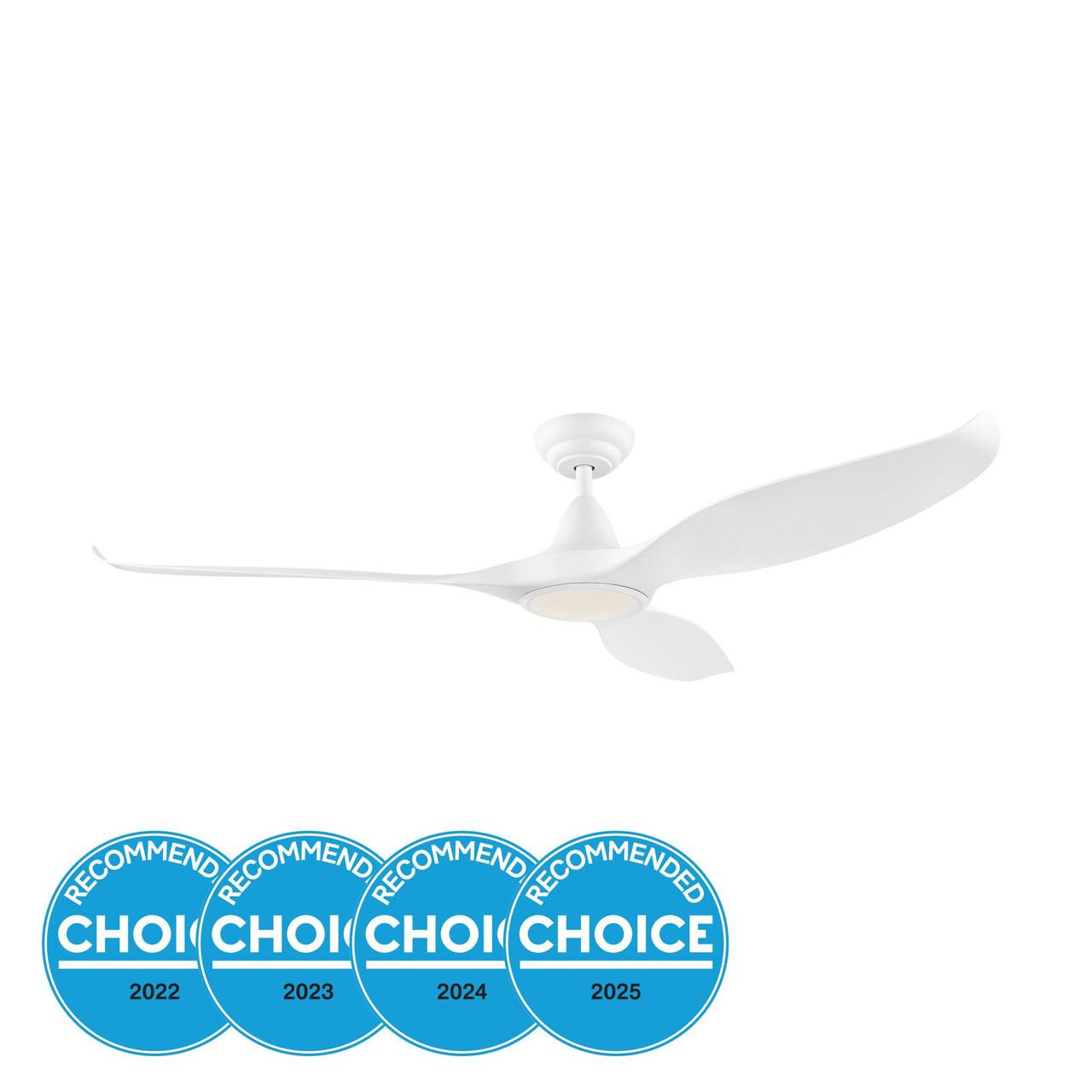 Eglo Noosa 60" ceiling fan White with Light 202973 