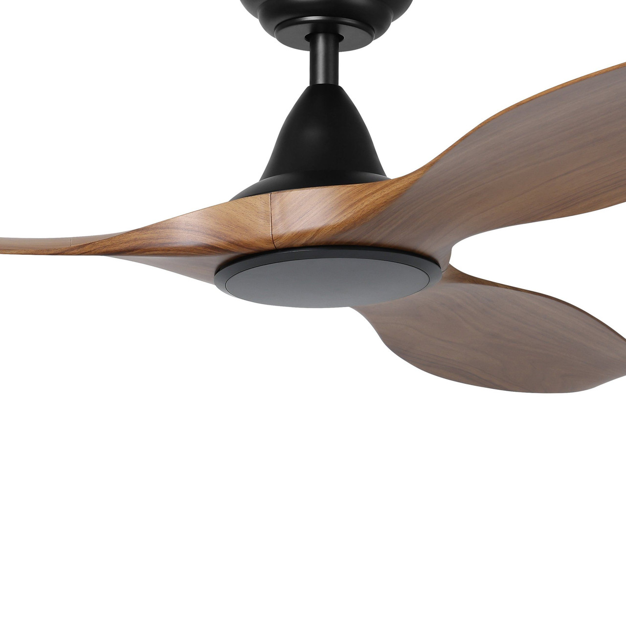 Noosa 60" Ceiling Fan Black and New Teak 20684907