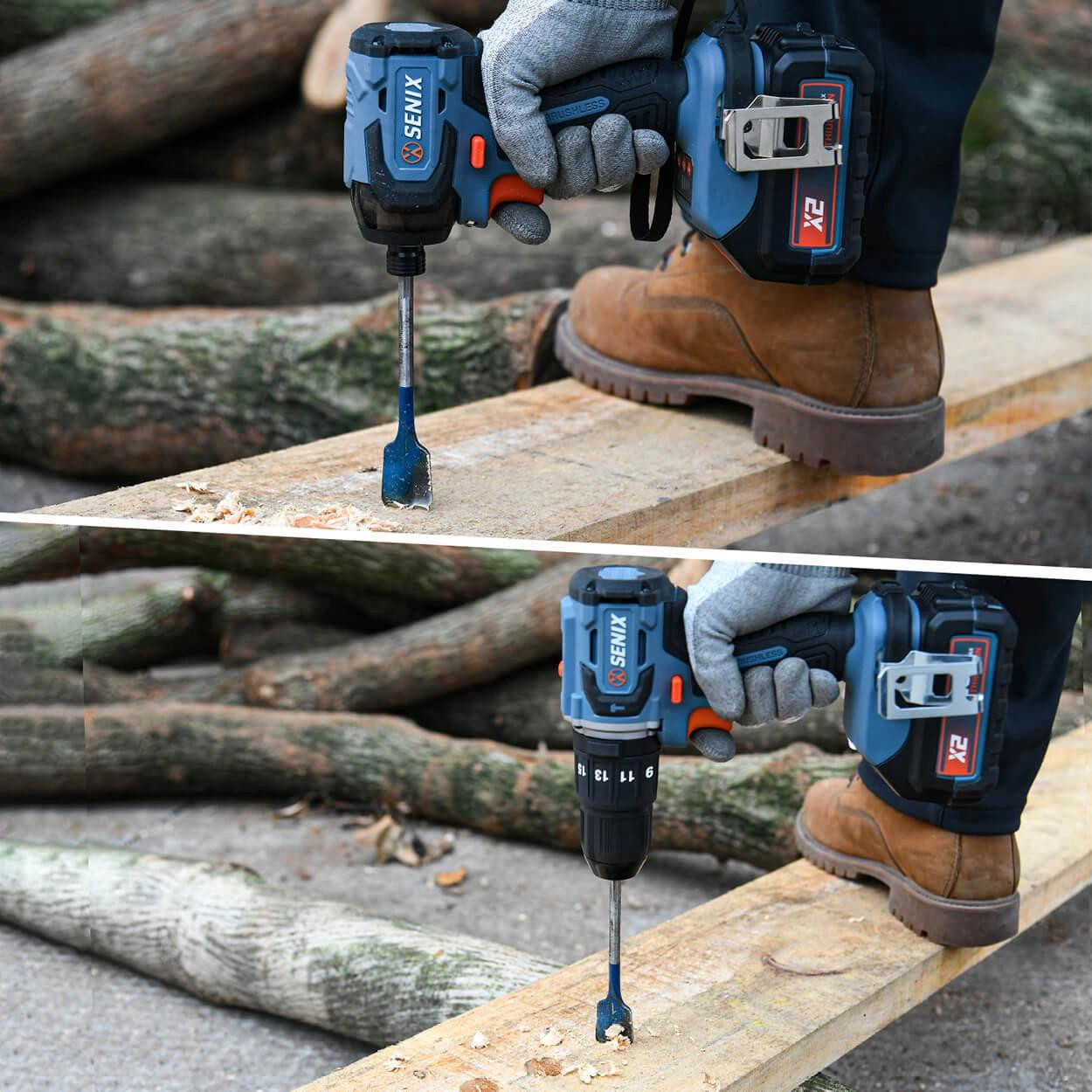 Senix X2 18V 2 Piece Combo Kit