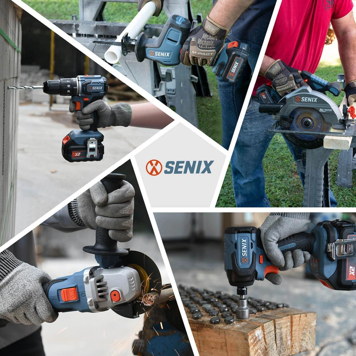Senix X2 18V 5 Piece Combo Kit