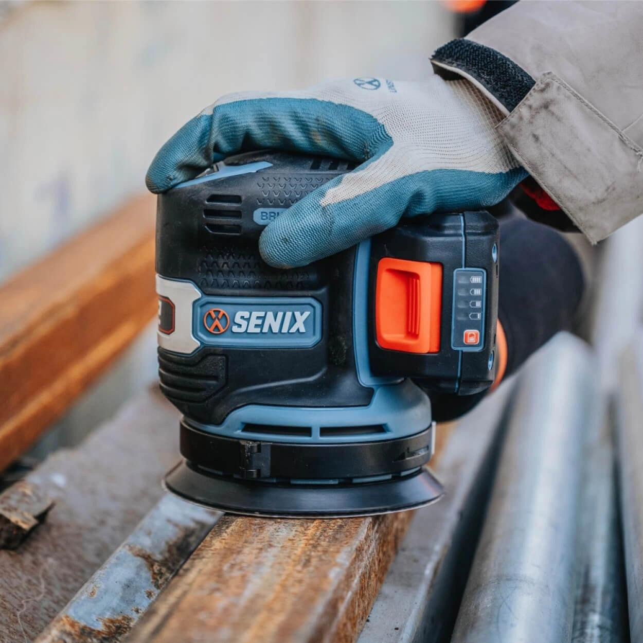 Senix Tools Senix X2 18V Brushless 125mm Random Orbital Sander Skin 