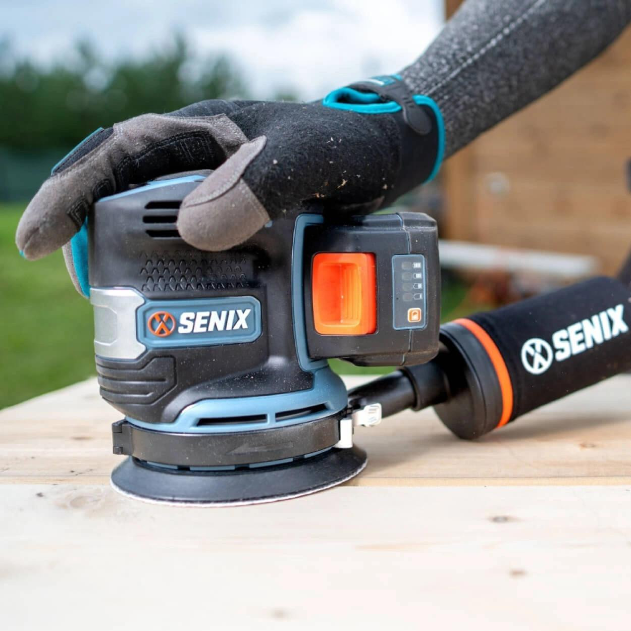 Senix Tools Senix X2 18V Brushless 125mm Random Orbital Sander Skin 