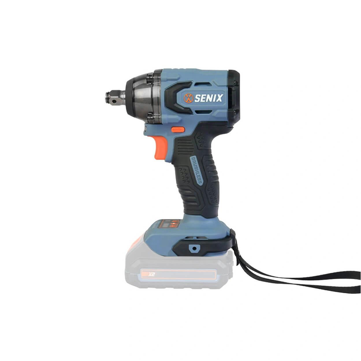 Senix Tools Senix X2 18V 1/2" Brushless Compact Impact Wrench Skin 
