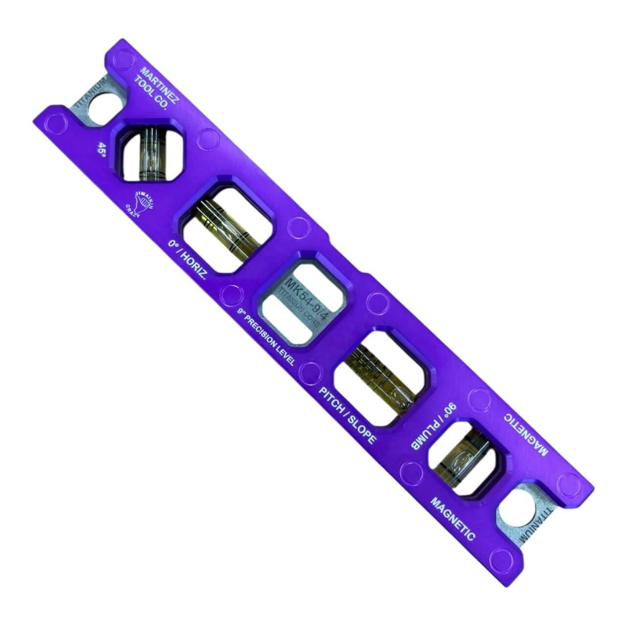  Martinez Tools 9 Inch V-Groove Titanium Core Aluminium Case Magnetic Level 