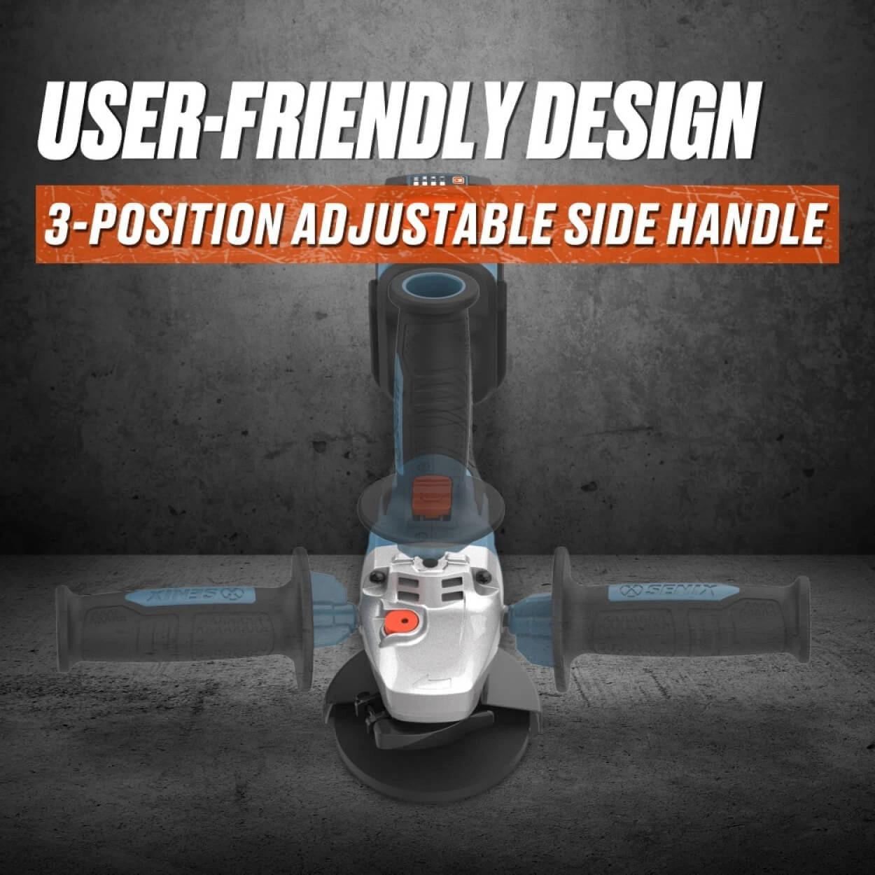 Senix Tools Senix X2 18V 125mm Angle Grinder Kit 