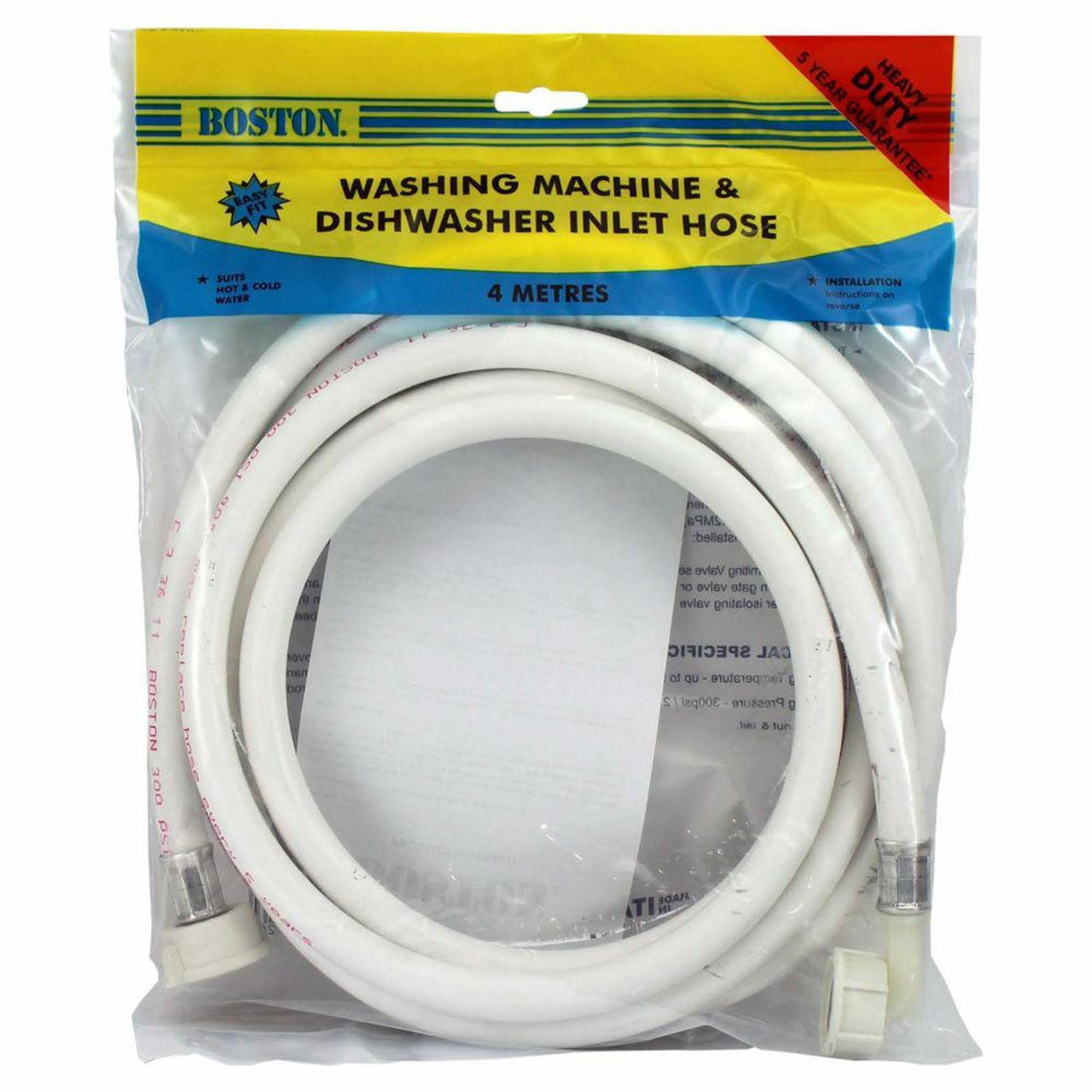 Fix-A-Tap Boston Washing Machine/ Dishwasher Press Hose 1/2X4MTR