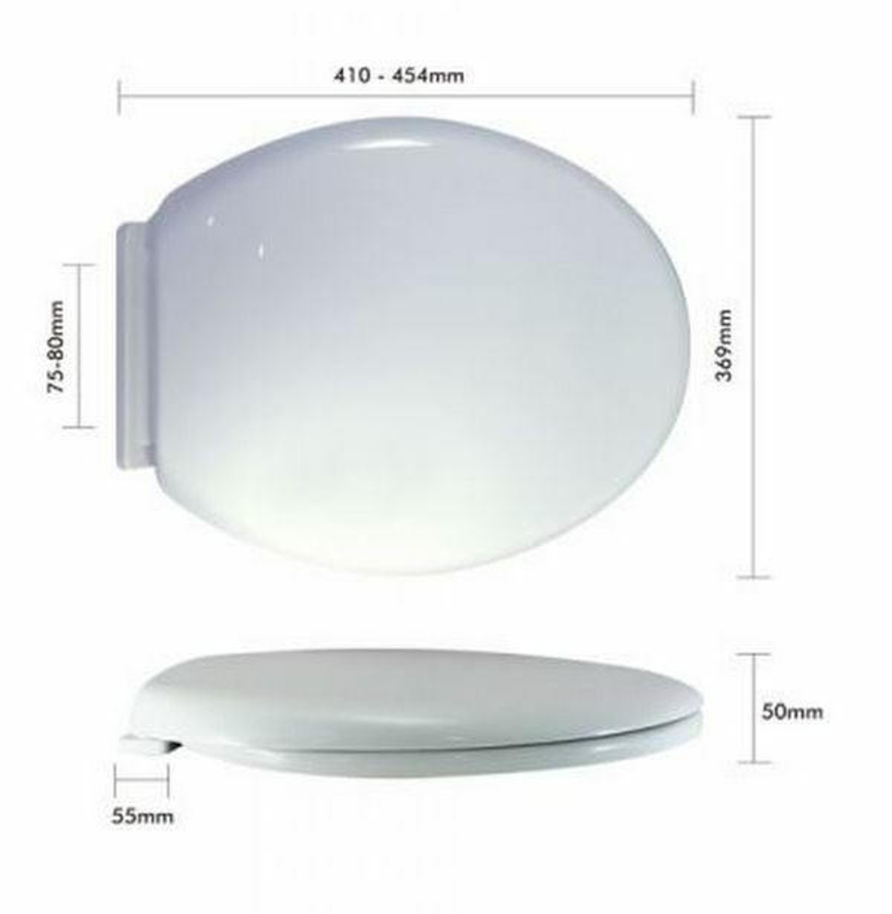 Fix-A-Tap Fix A Loo Silent Close White Toilet Seat 235671