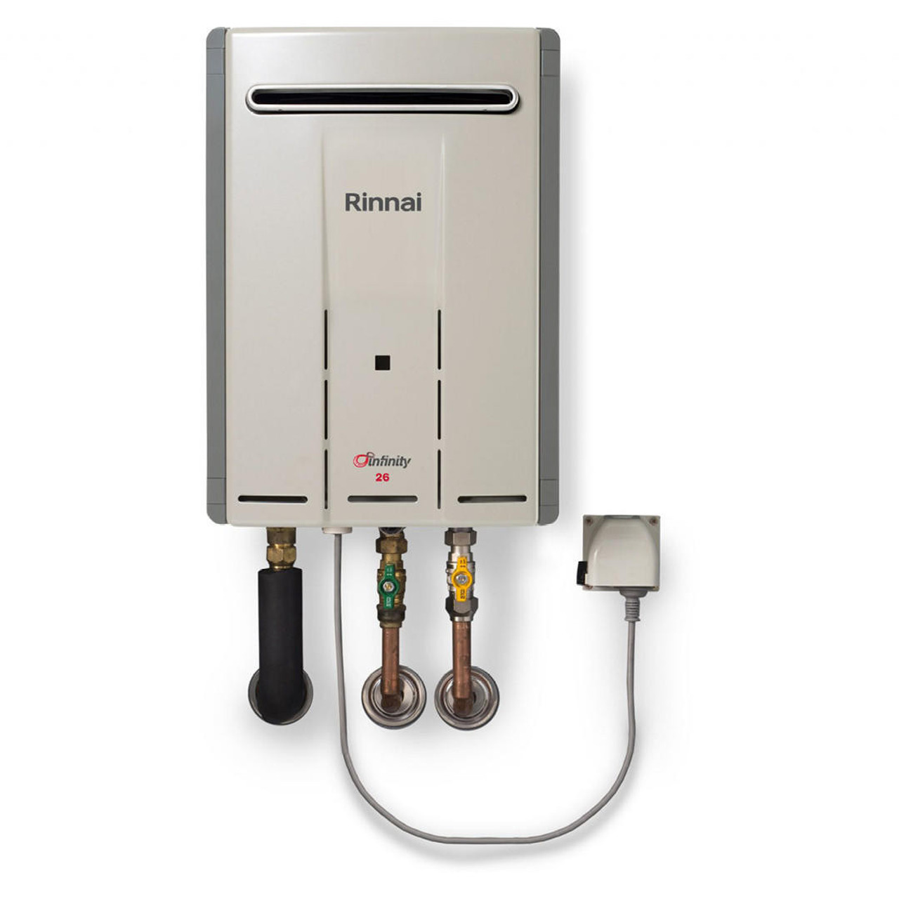 Rinnai Infinity 26 Touch Continuous Flow Gas Hot Water System Champagne Pearl