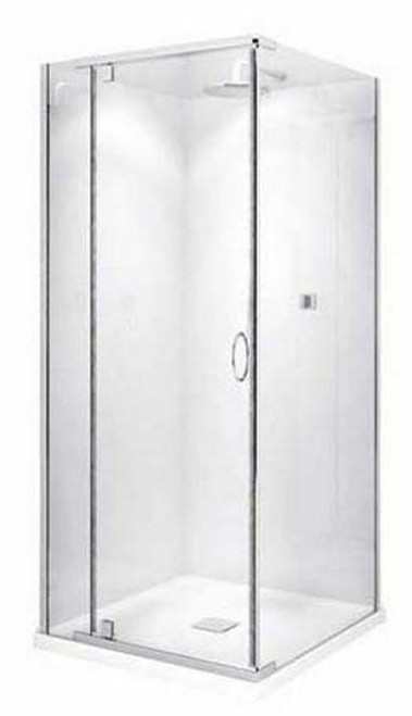 Decina Cascade Shower Screen 900X900 Square Chrome CASS900C