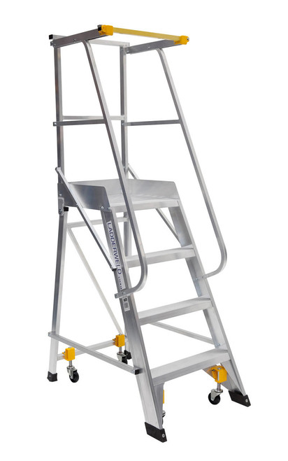 Bailey Platform Ladder Order Picker Aluminium 130kg Platform Height 2.1m Welded OP7MKII FS10867