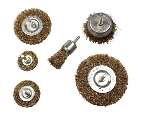 Work Force Wire Brush Assorted 6pc 98041