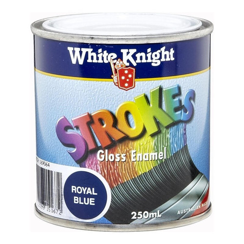 White Knight Strokes 250ml Gloss Black