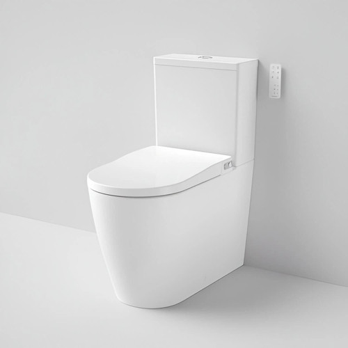  Caroma Urbane II Bidet Cleanflush® Wall Faced Close Coupled Back Entry Toilet Suite with GermGard® 
