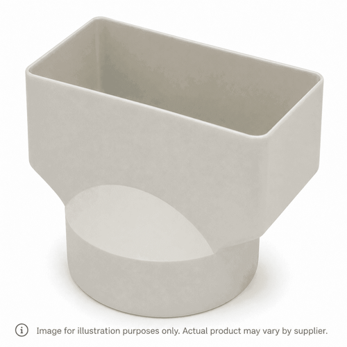  100 x 80 x 90mm PVC Downpipe Adaptor 