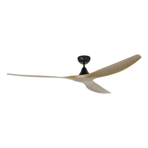 Eglo Surf 72" Ceiling Fan Black and Burmese Teak 20789417 